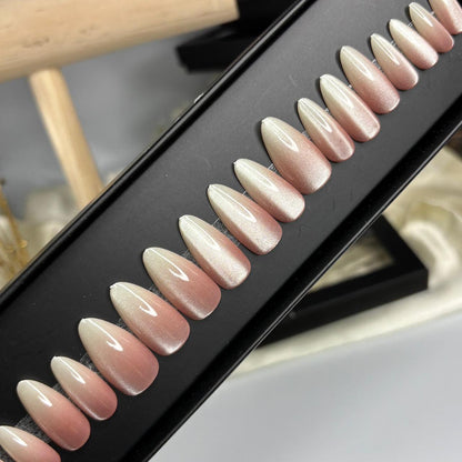 Ombré Cat Eye Nails 07