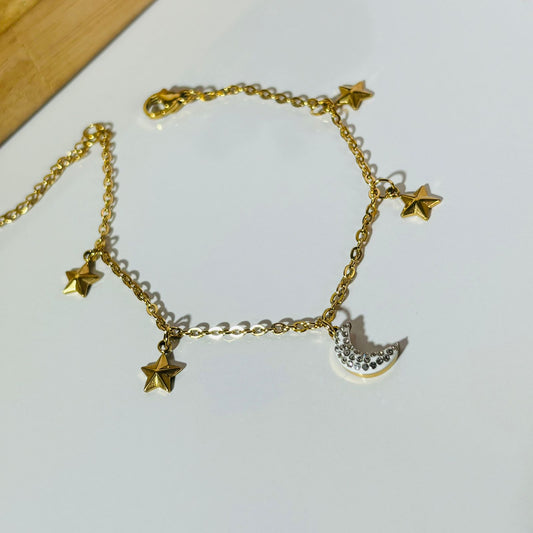 Moon Star Charm Bracelet