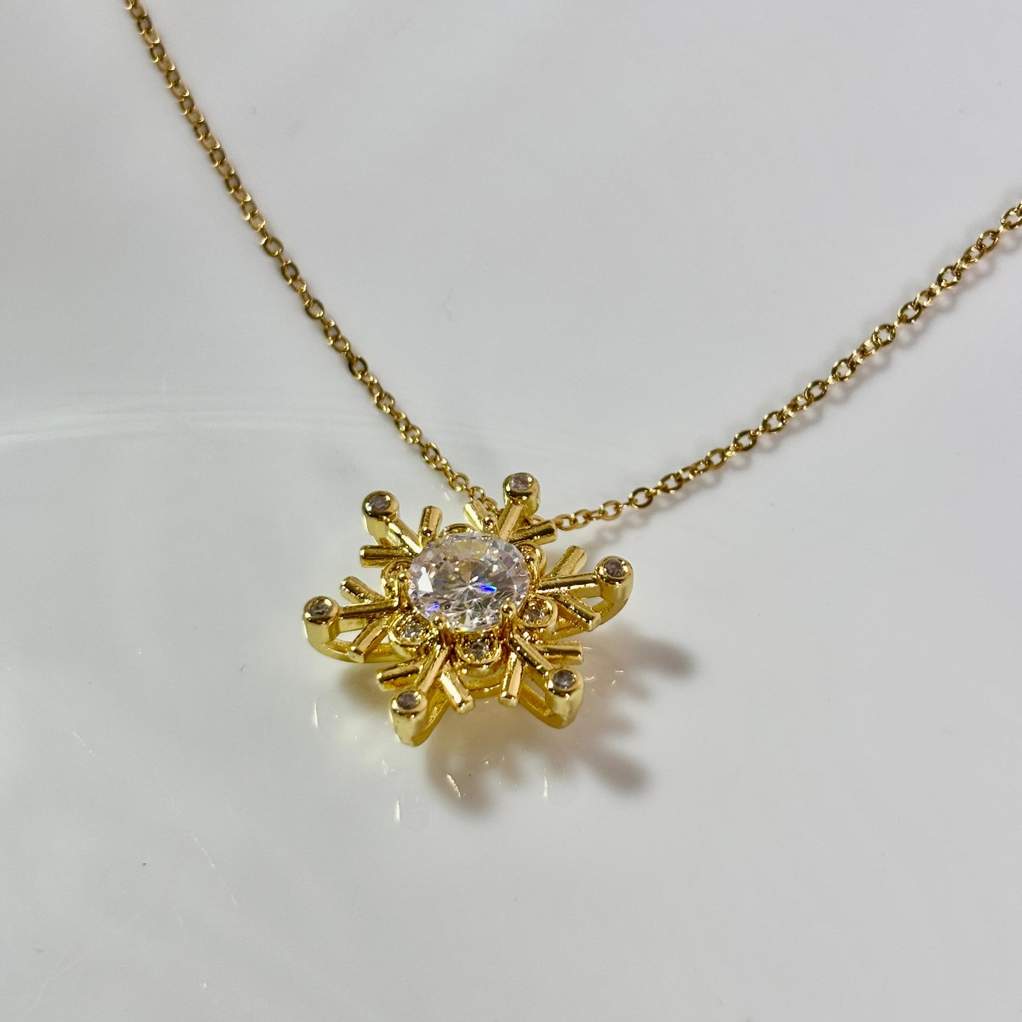 Snowflake Crystal Necklace