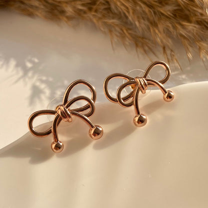 Rosegold Bow Earrings