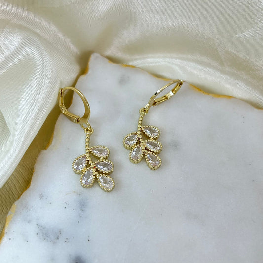 Dewdrop Leaves Hoops