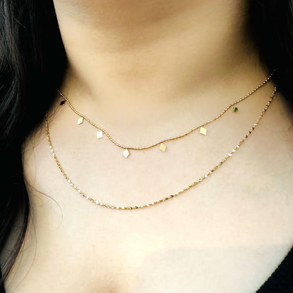 Minimal Diamond Necklace