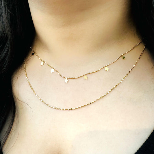 Minimal Diamond Necklace