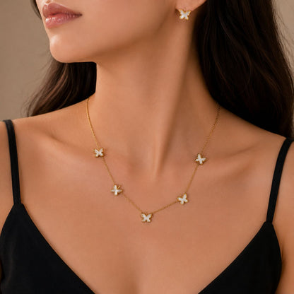 Flutter Glow Butterfly Jewellery Set