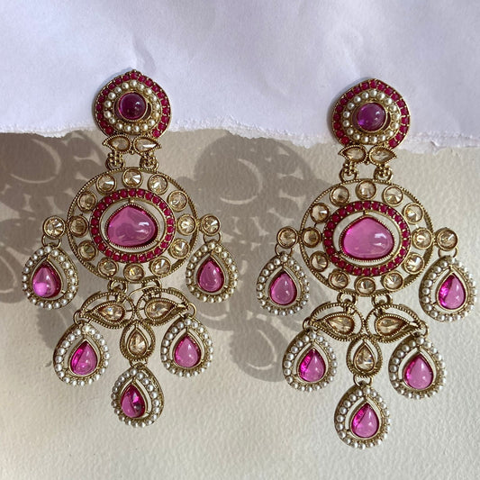 Ishqiya Pakistani Jhumke (Pink)
