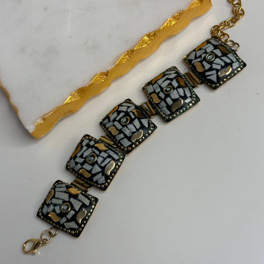 Tarini Boho Adjustable Stone Embedded Bracelet