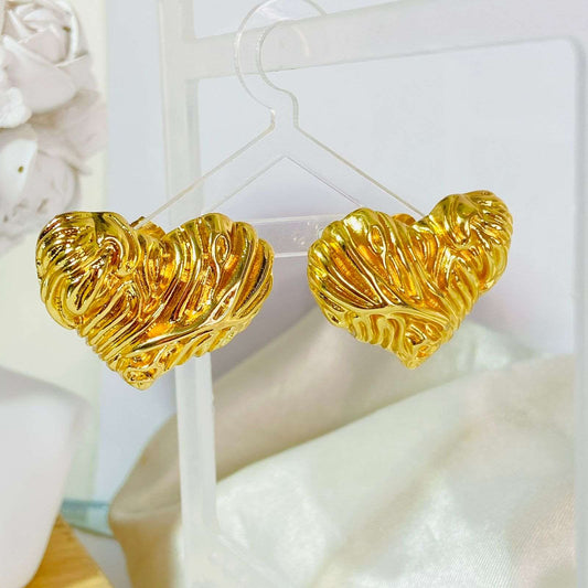 Heart Wrapped Earrings