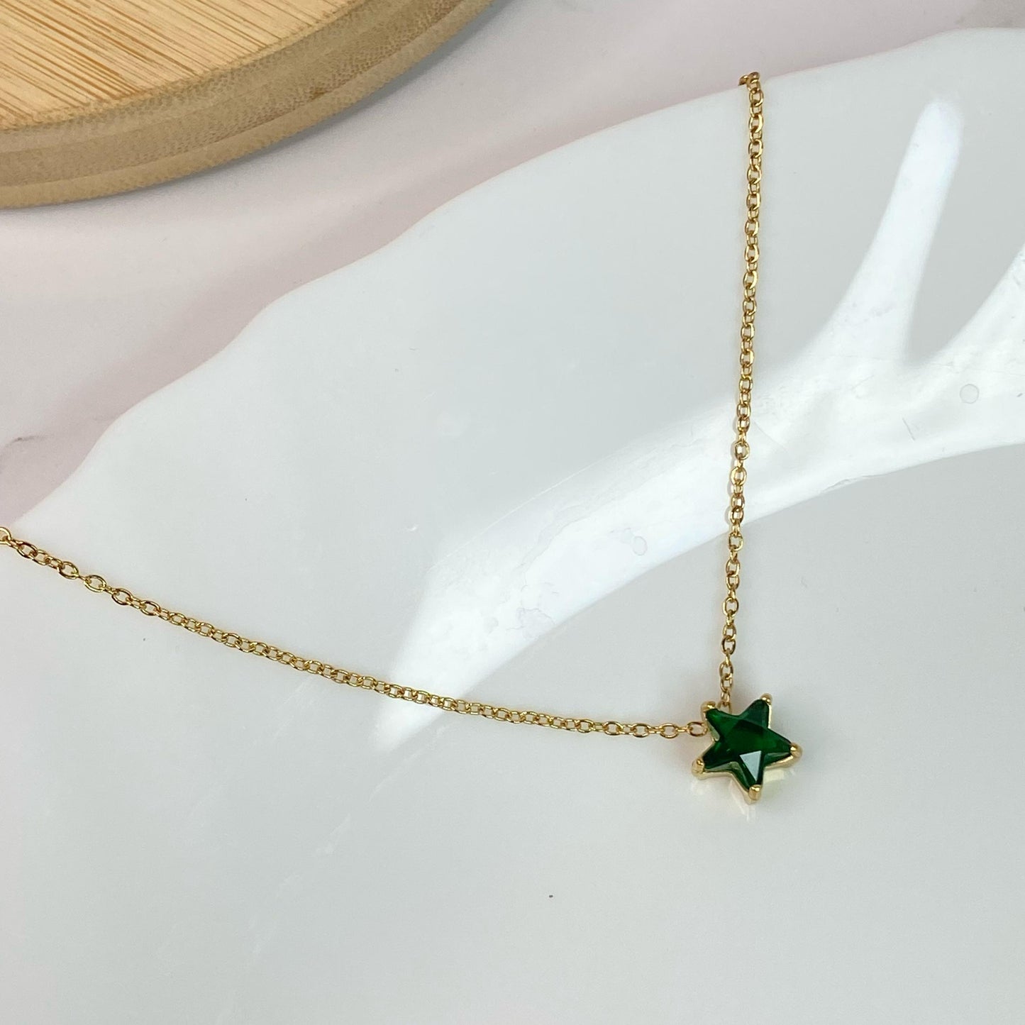 Emerald Stardust Necklace