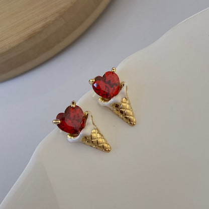 Popiscle Luxe Earrings (Red )