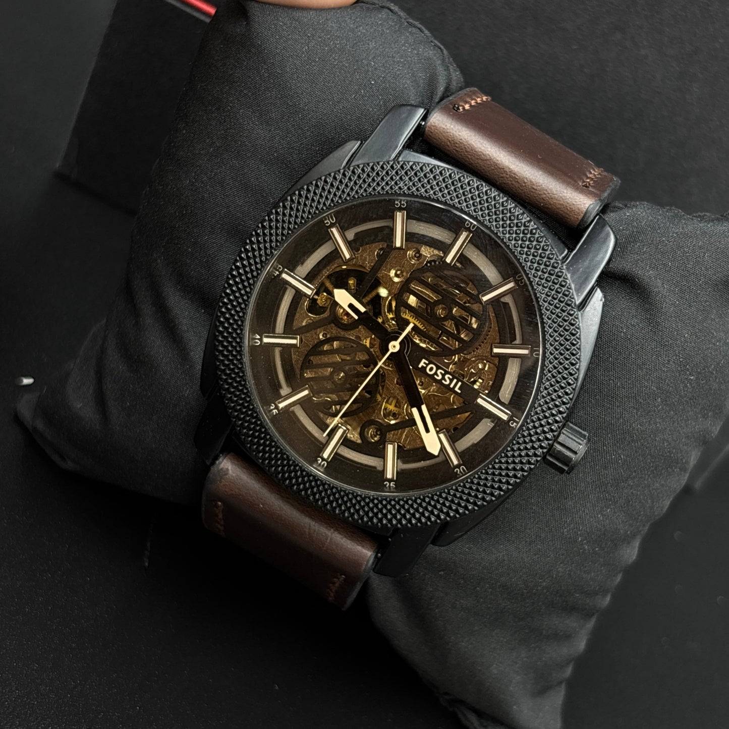 Fossil Black Brown Automatic Watch
