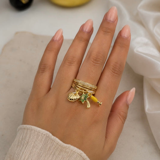 Beach Gurl Charm Ring