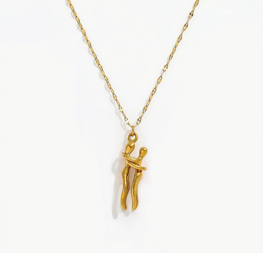 Unity Necklace | Couple Hug Necklace