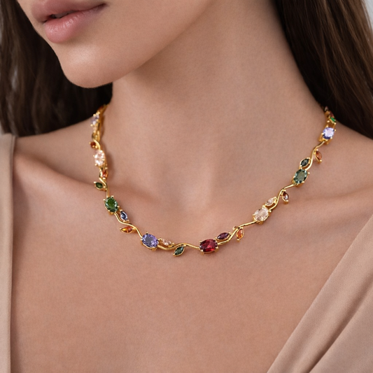 Multi Color Cinderella Necklace