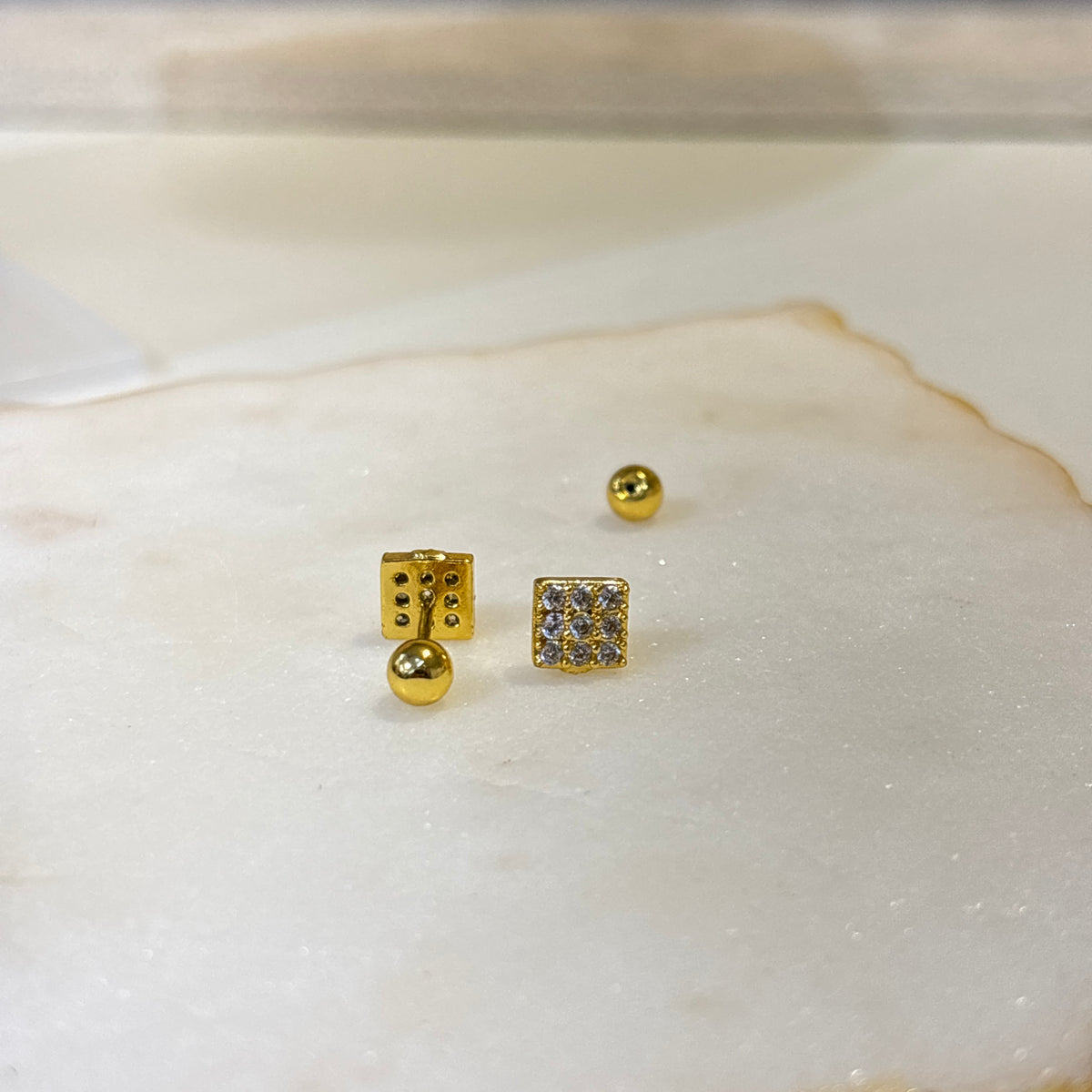 Auric Crystal Ballback Studs