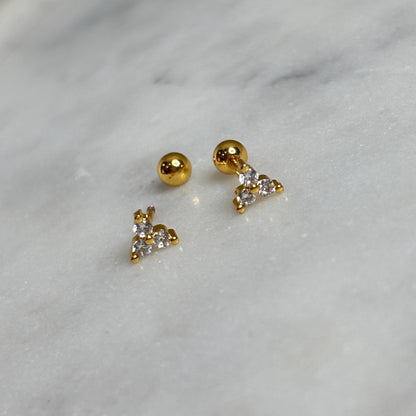 Tria Flatback Earrings