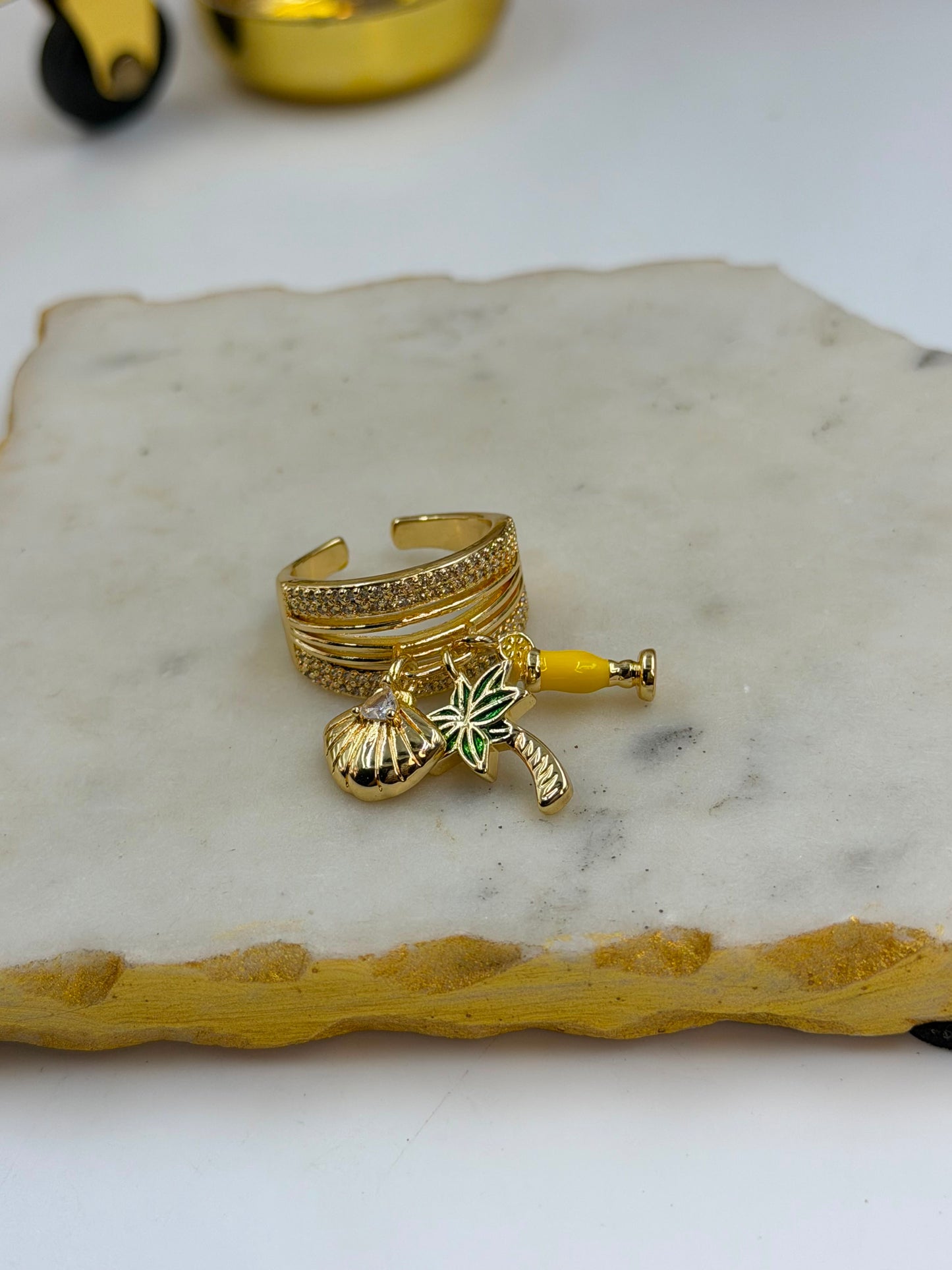 Beach Gurl Charm Ring