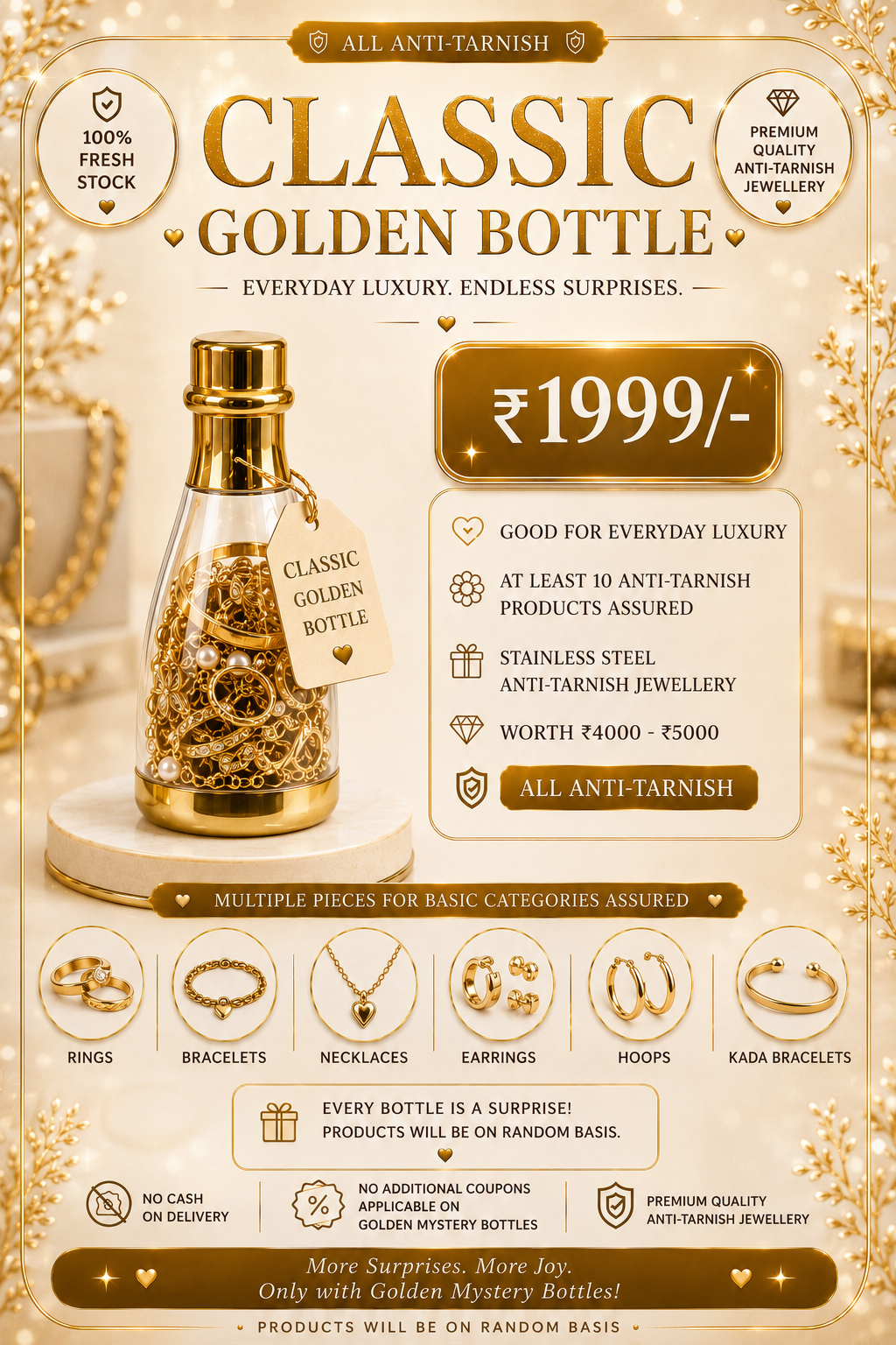 Golden Mystery  Bottles