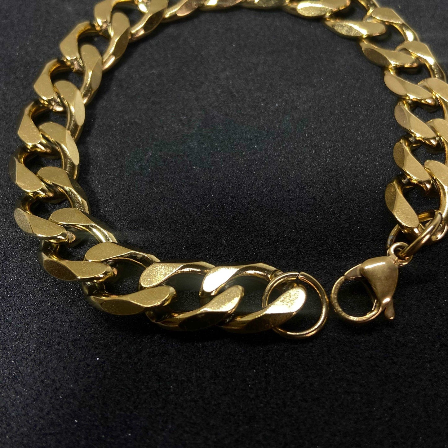 Cuban 18K Gold Chain Bracelet (Thick)