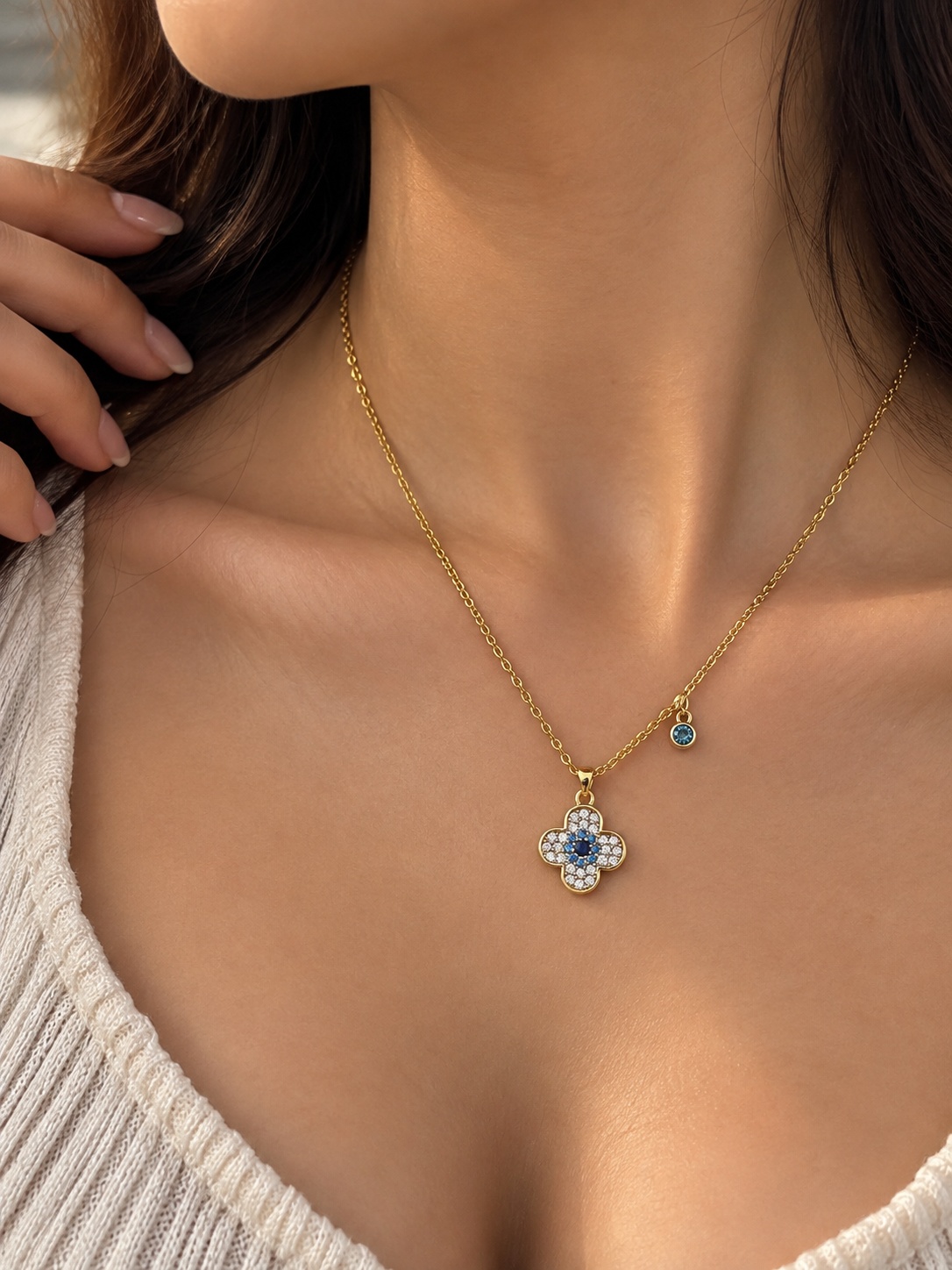 Maison Bleu Demi Fine Necklace (Gold)