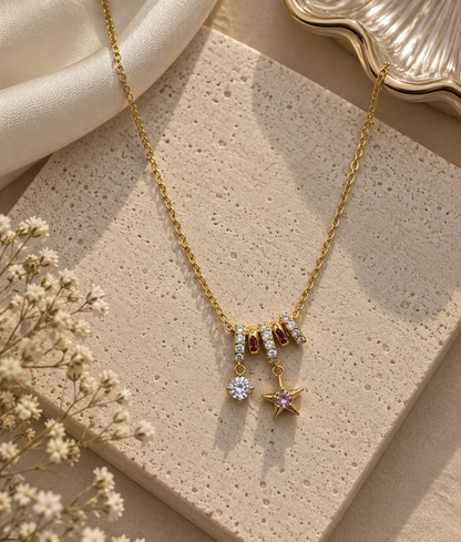 Charm Demi-Fine Necklace (Gold)