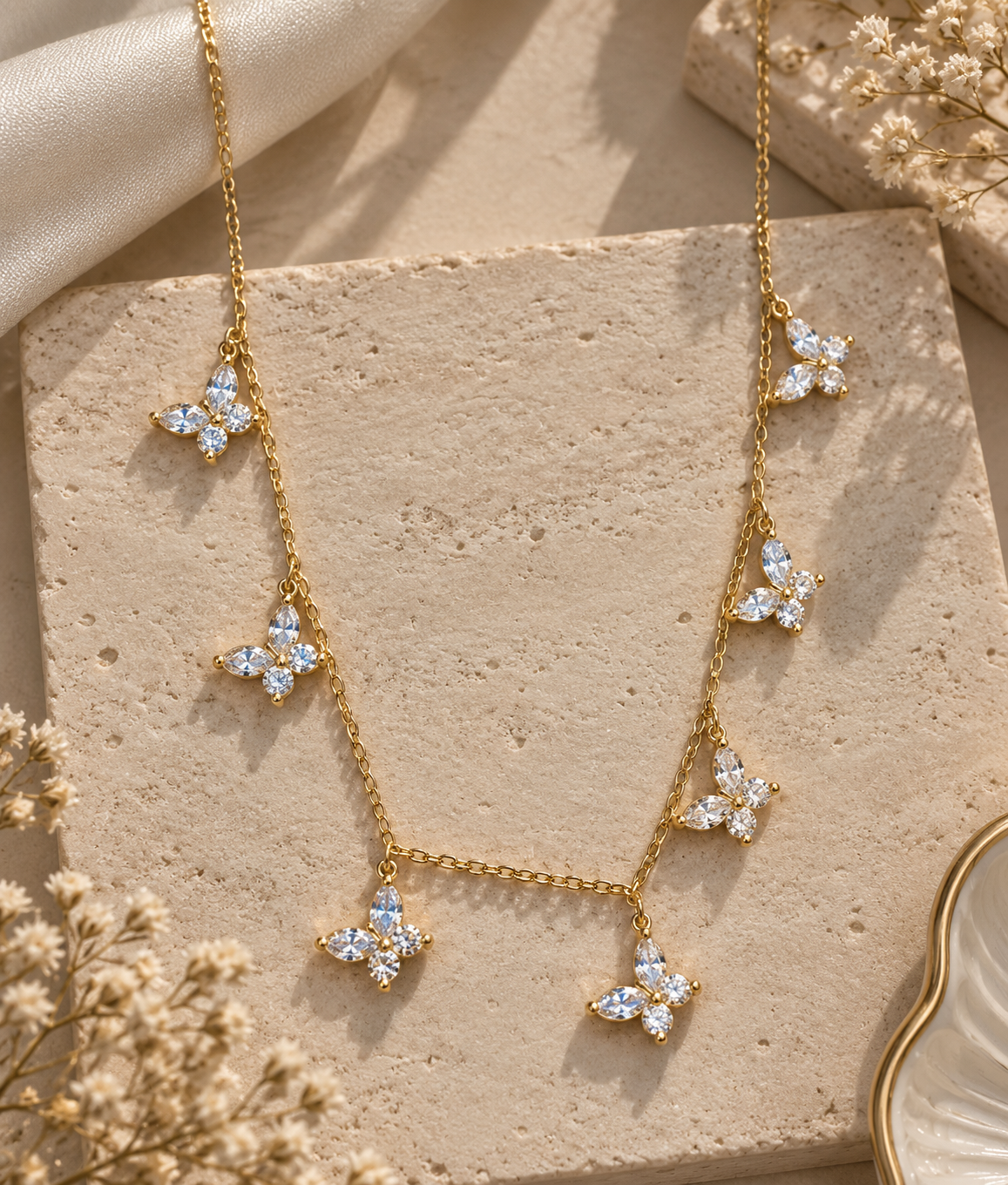 Aura Wings Demi-Fine Necklace (Gold)