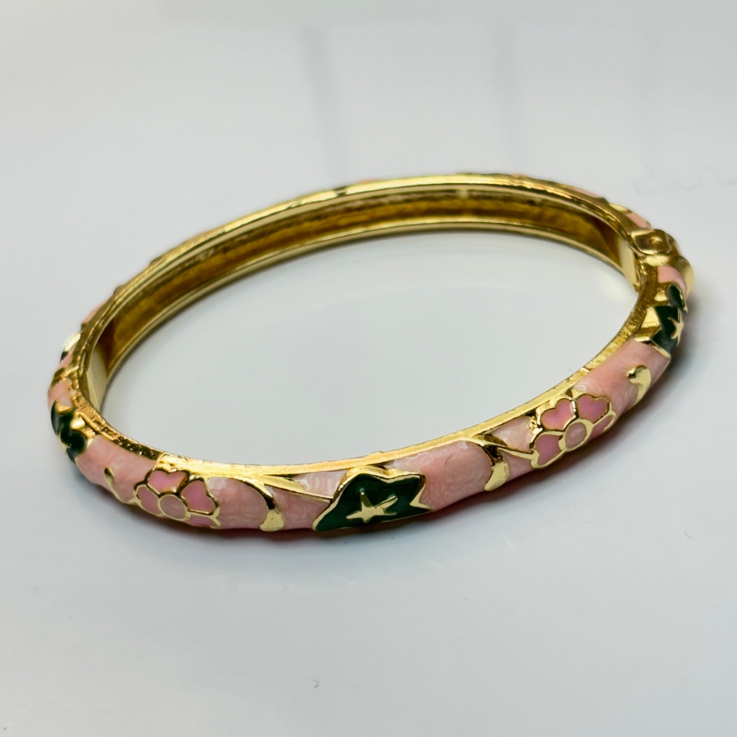 Princess Pink Enamel Bangle