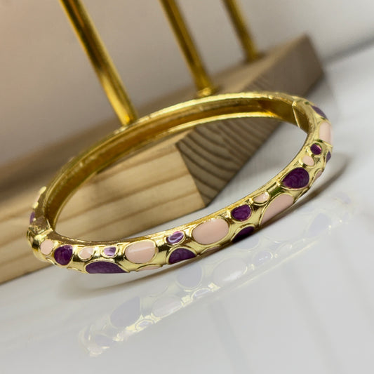 Classic Pink Enamel Bangle