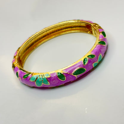 Dreamy Purple Enamel Bangle