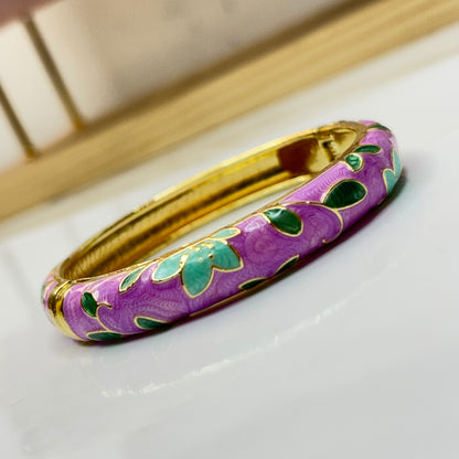 Dreamy Purple Enamel Bangle