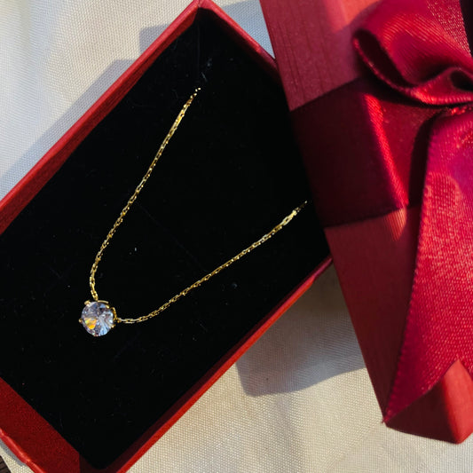 Ellie Solitaire Necklace