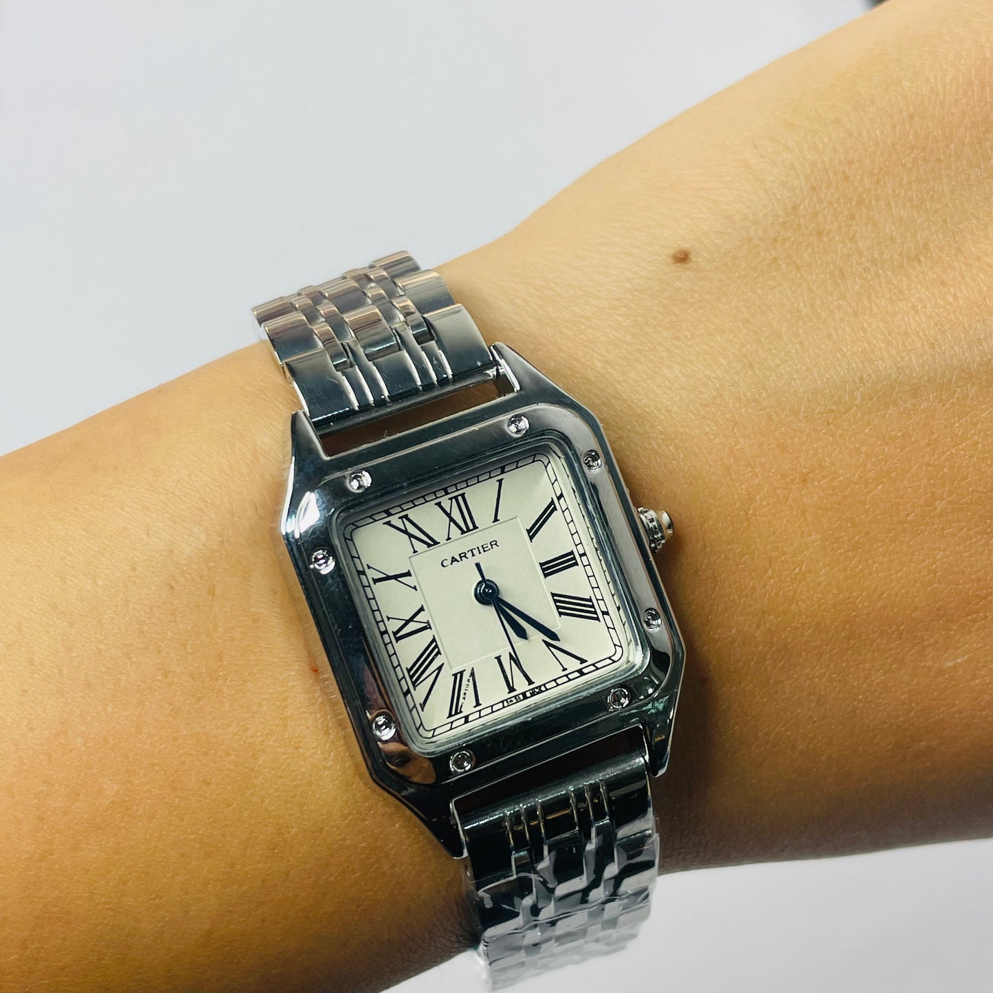 Vintage Cartier Watch  (Silver White Dial)