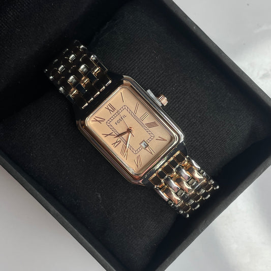 Vintage Fossil Watch (Dual Tone)