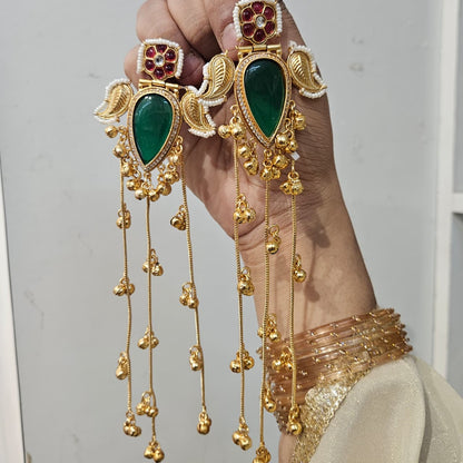 Anamika Kashmiri Jhumka (Green)