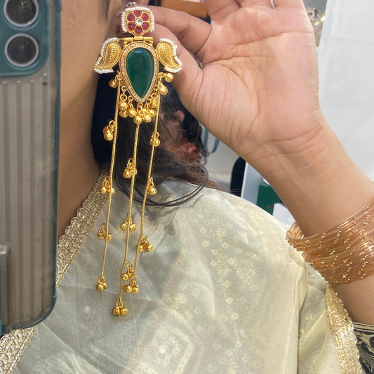 Anamika Kashmiri Jhumka (Green)