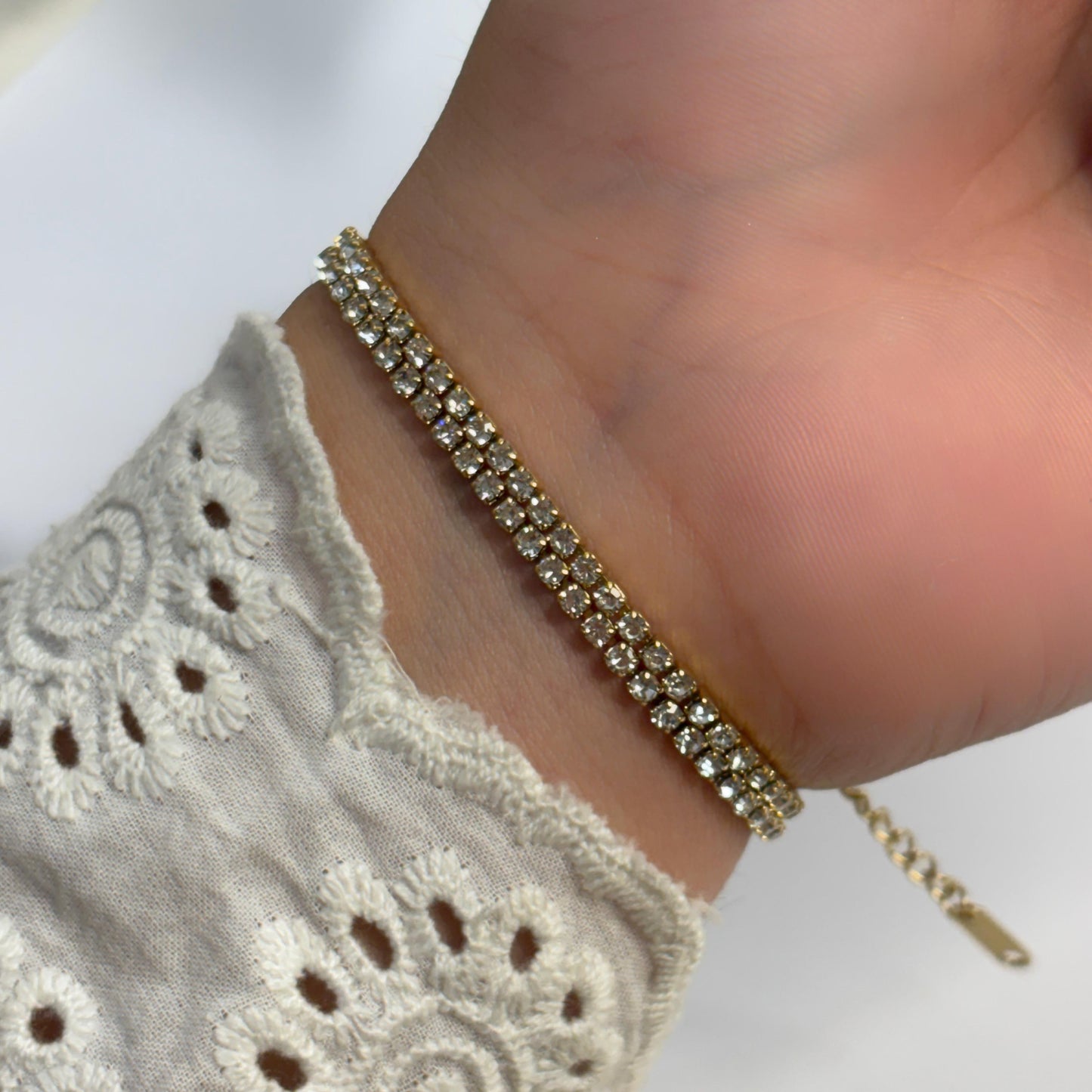 Double Layered Tennis Bracelet