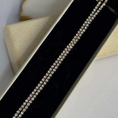 Double Layered Tennis Bracelet
