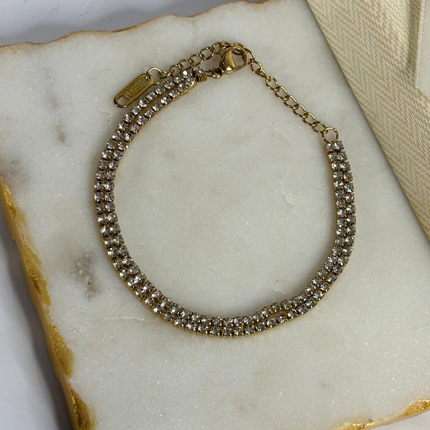 Double Layered Tennis Bracelet