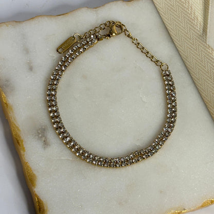 Double Layered Tennis Bracelet