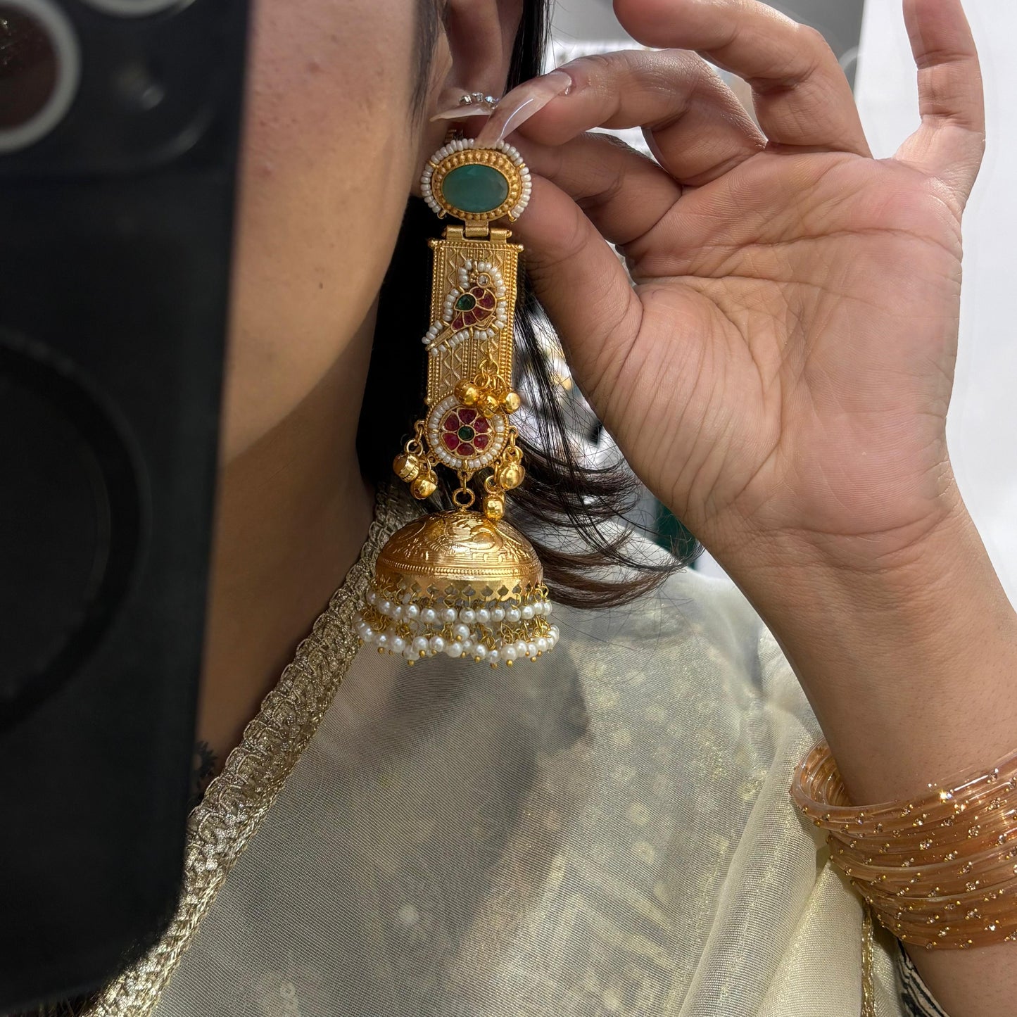Jhanjhar Kashmiri Jhumka ( Mint )