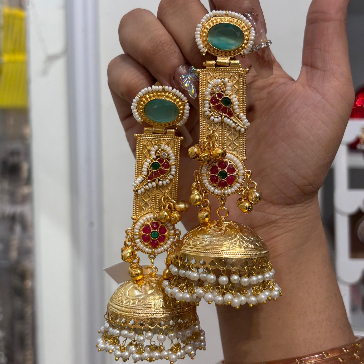 Jhanjhar Kashmiri Jhumka ( Mint )