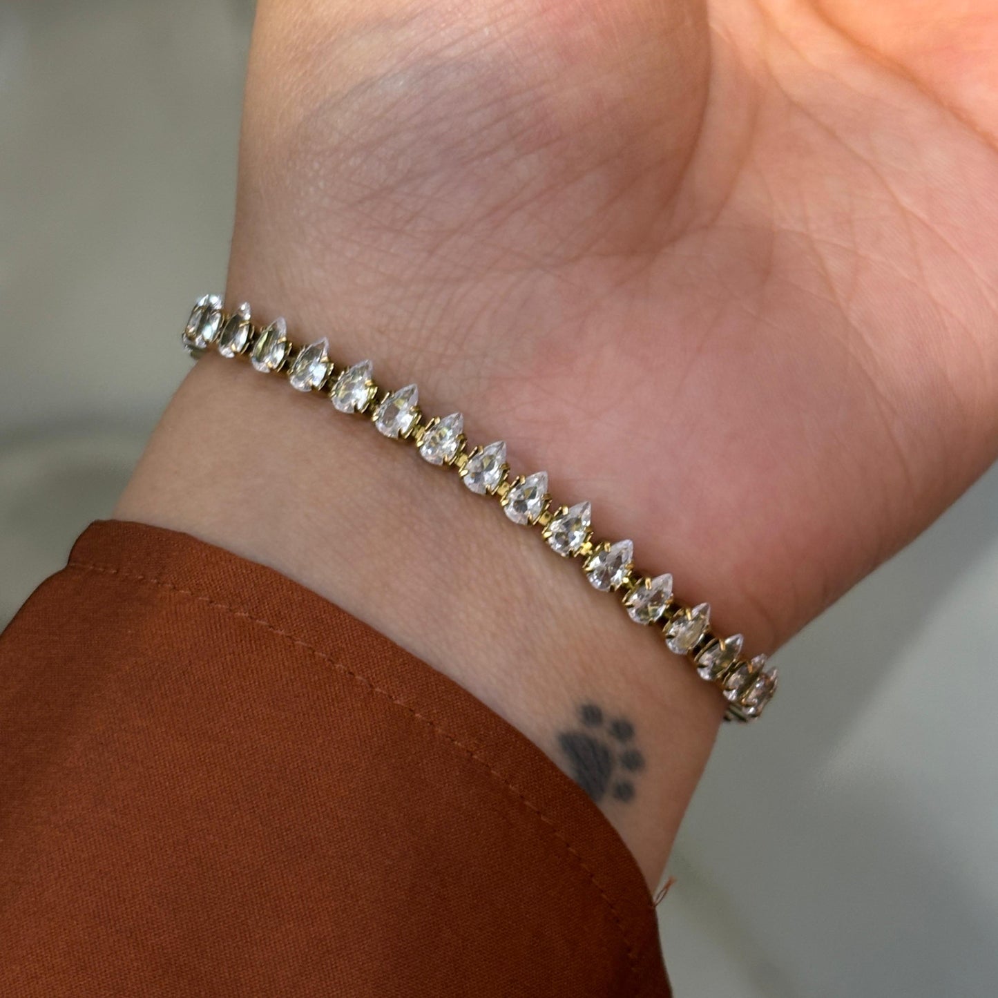 Drop Adjustable Tennis Bracelet