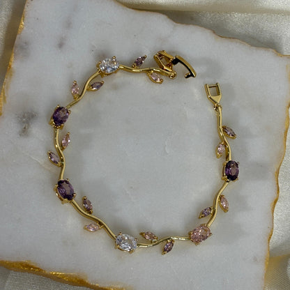 Lavender White Cinderella Bracelet