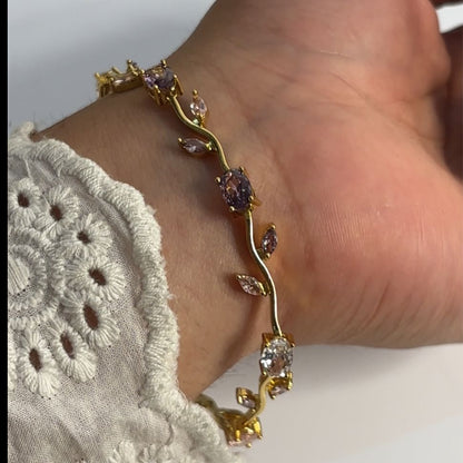 Lavender White Cinderella Bracelet