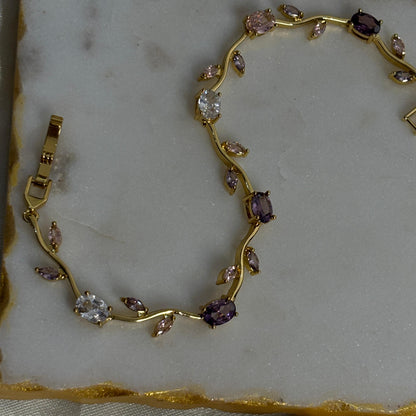 Lavender White Cinderella Bracelet