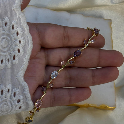 Lavender White Cinderella Bracelet