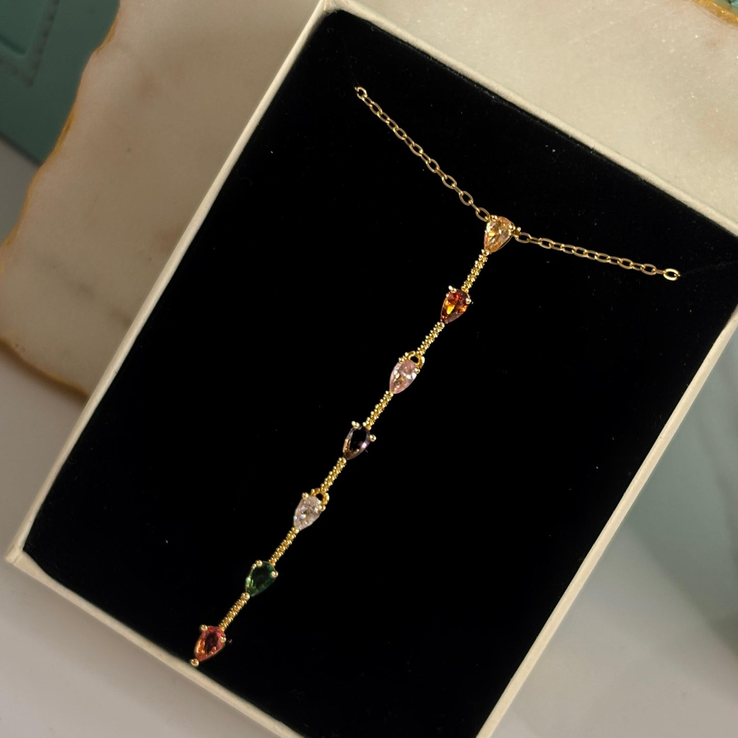 Bejewelled Drop Necklace