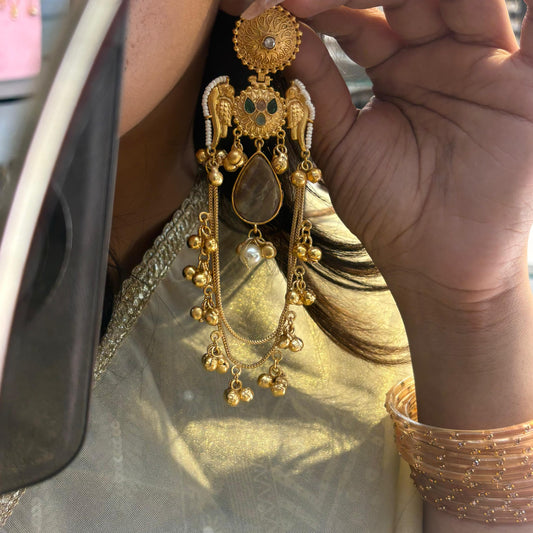 Meher Kashmiri Jhumka (Brown)