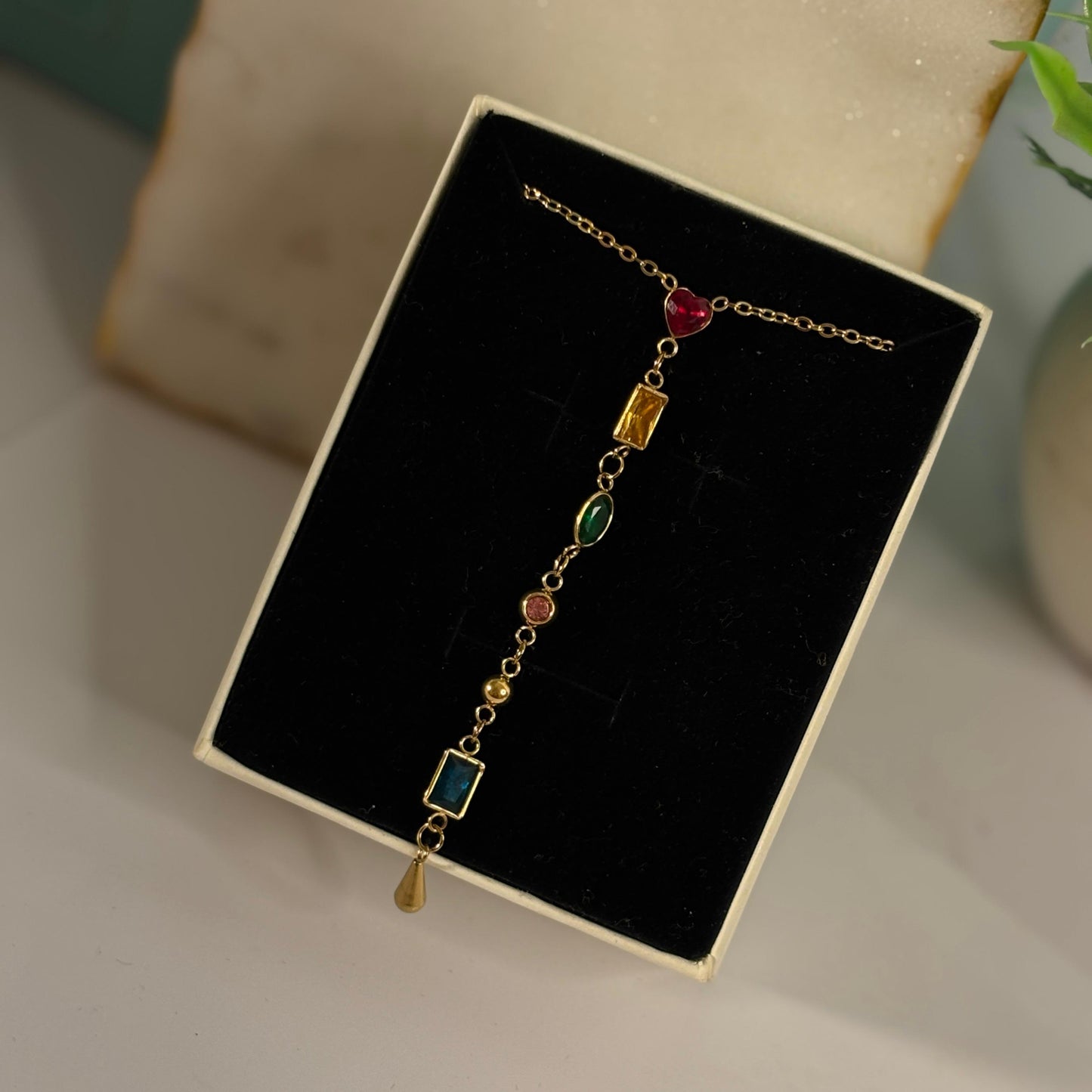 Minimal Bejewelled Necklace