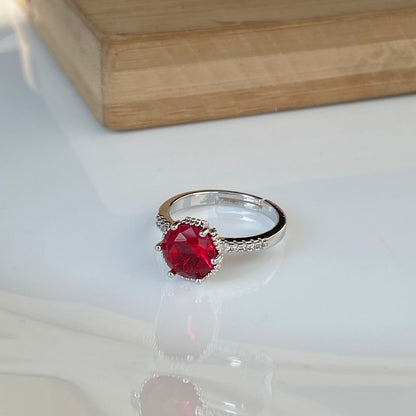 Ruby Red Classic Ring