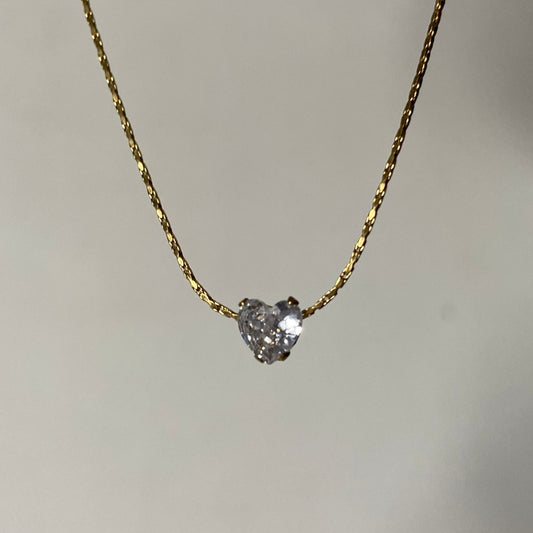 Heartie Solitaire Necklace